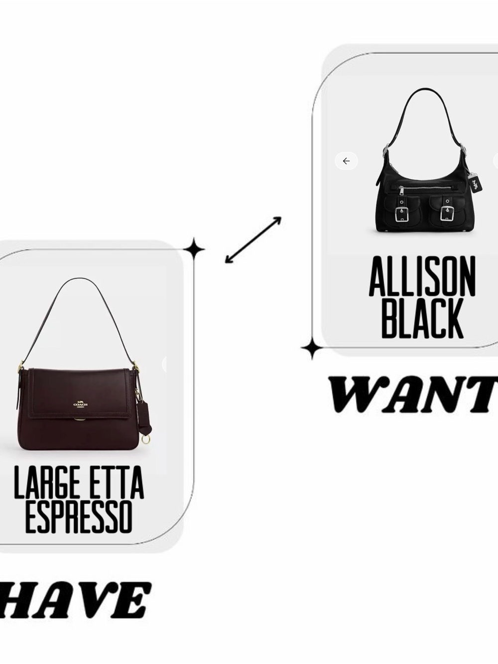 COACH Large Etta in Espresso (pls read desc)